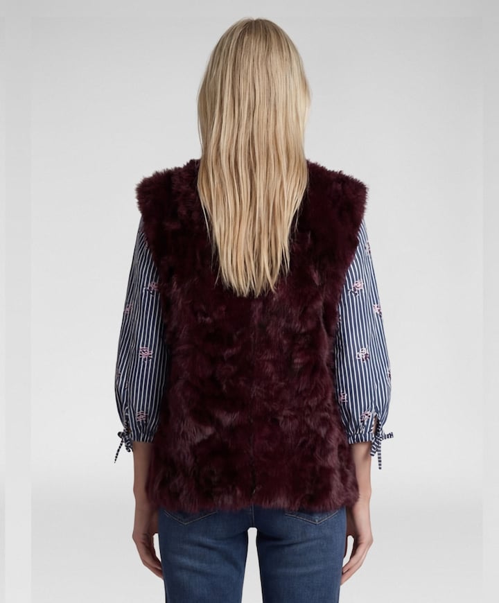 Dames bodywarmer bordeaux