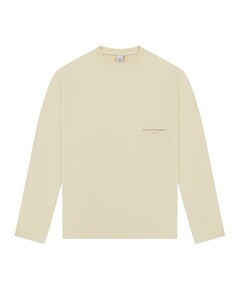 Heren longsleeve beige