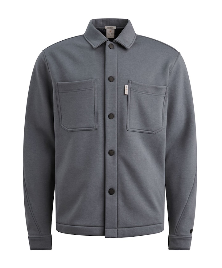 Heren overshirt grijs