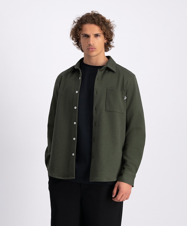 Overhemd lange mouw groen