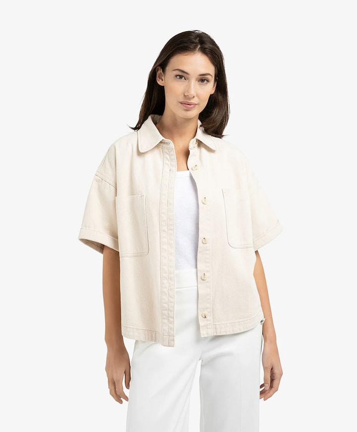 Dames spijkerjas  beige