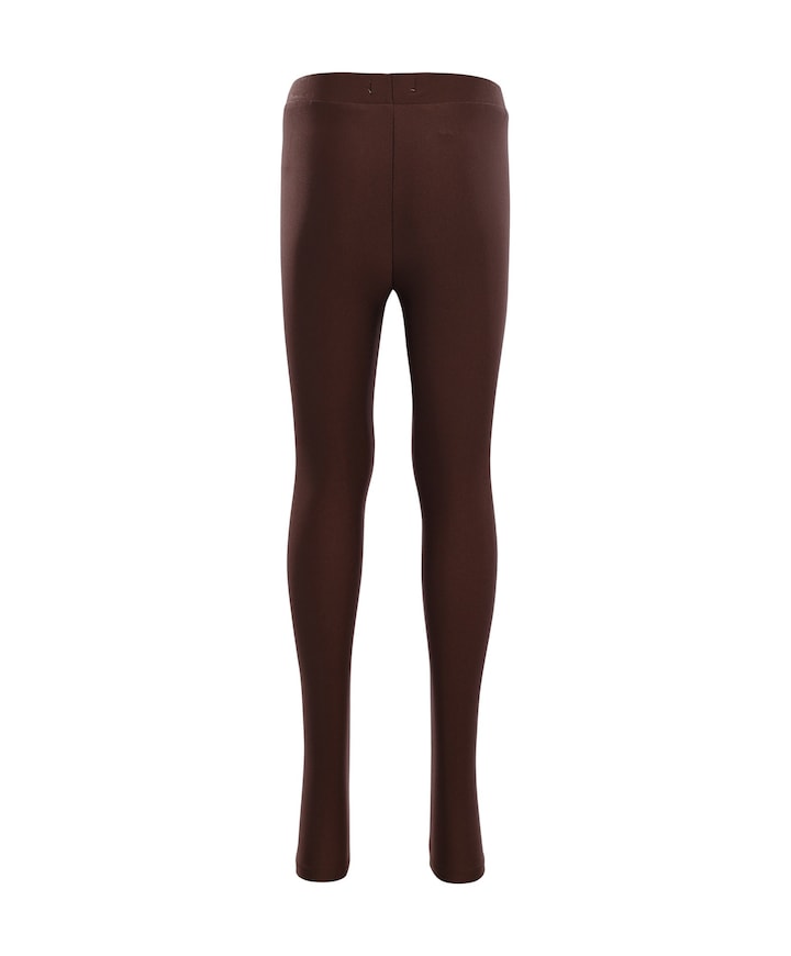 Little heart shiny legging meisjes broek bruin