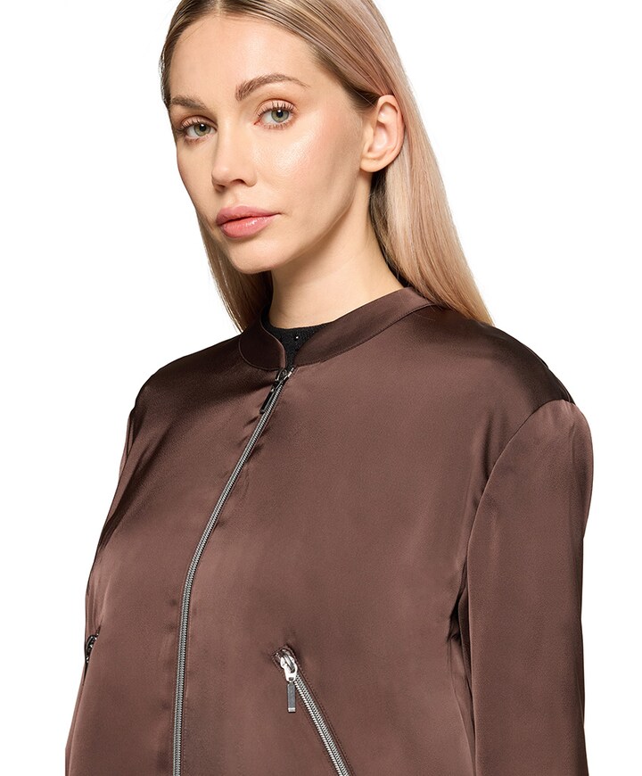 Dames jas bruin