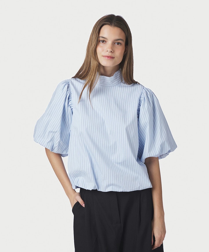 Dames blouse blauw