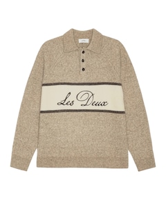 Heren polo beige