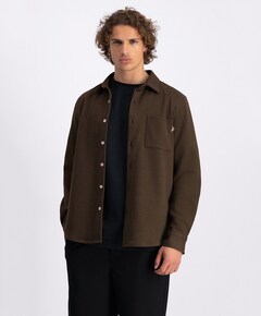 Heren overshirt bruin