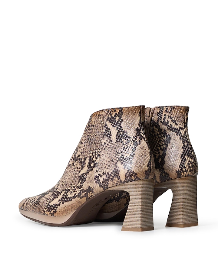 Atlanta dames enkellaarzen beige