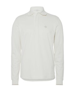 Heren polo ecru