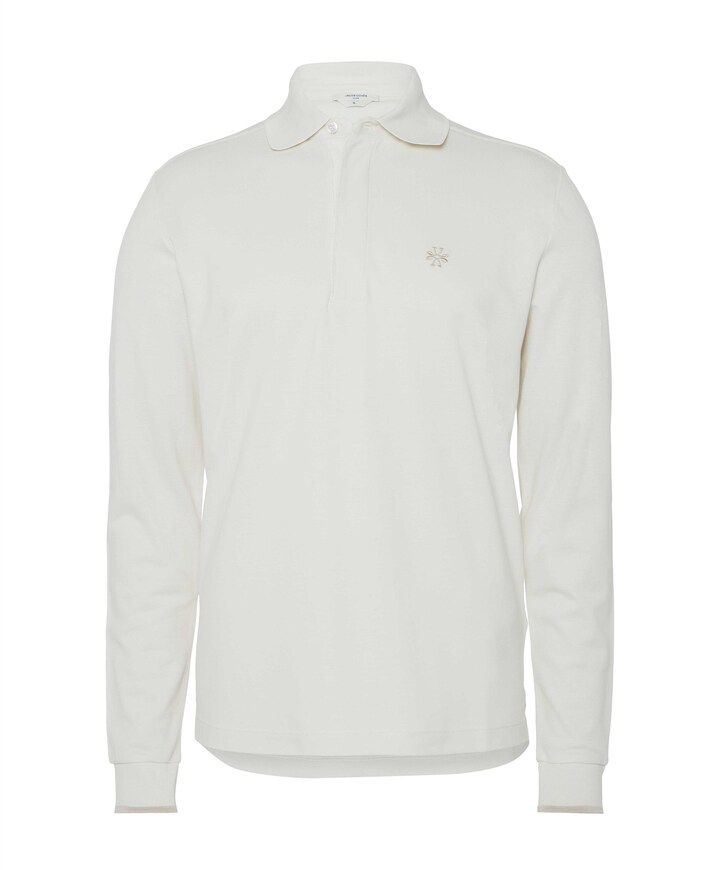 Heren polo ecru