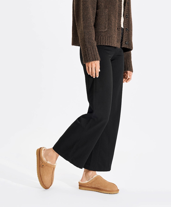 dames pantoffels bruin