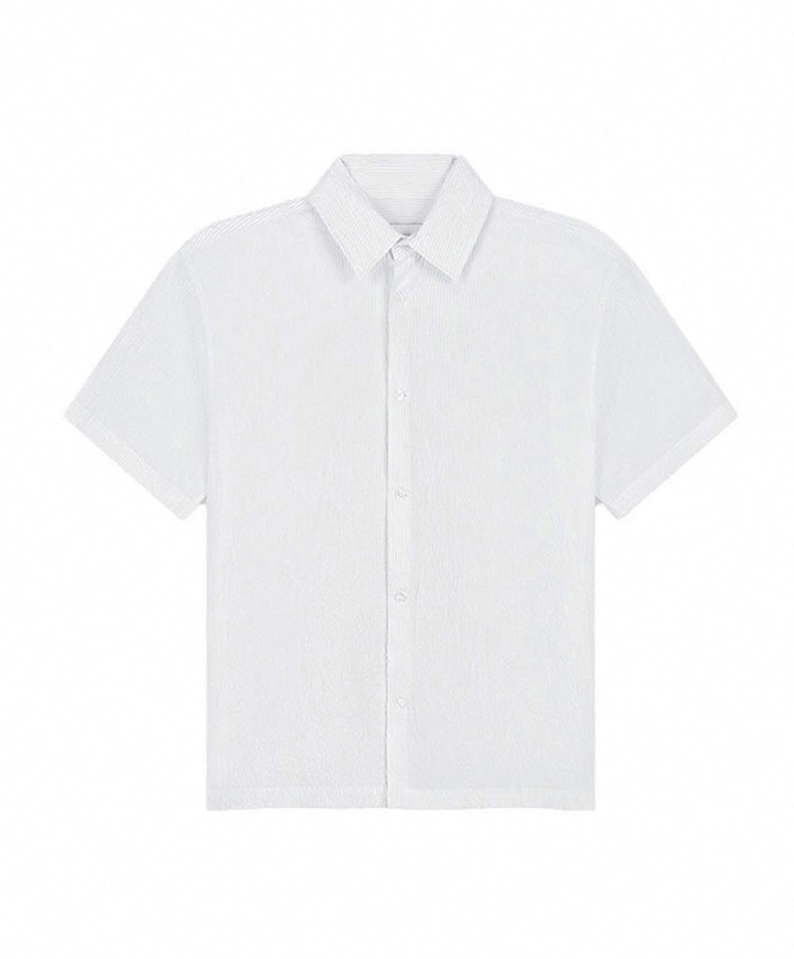 Heren overhemd korte mouw wit