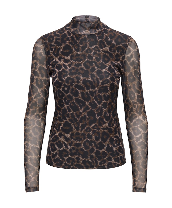 Dames top bruin