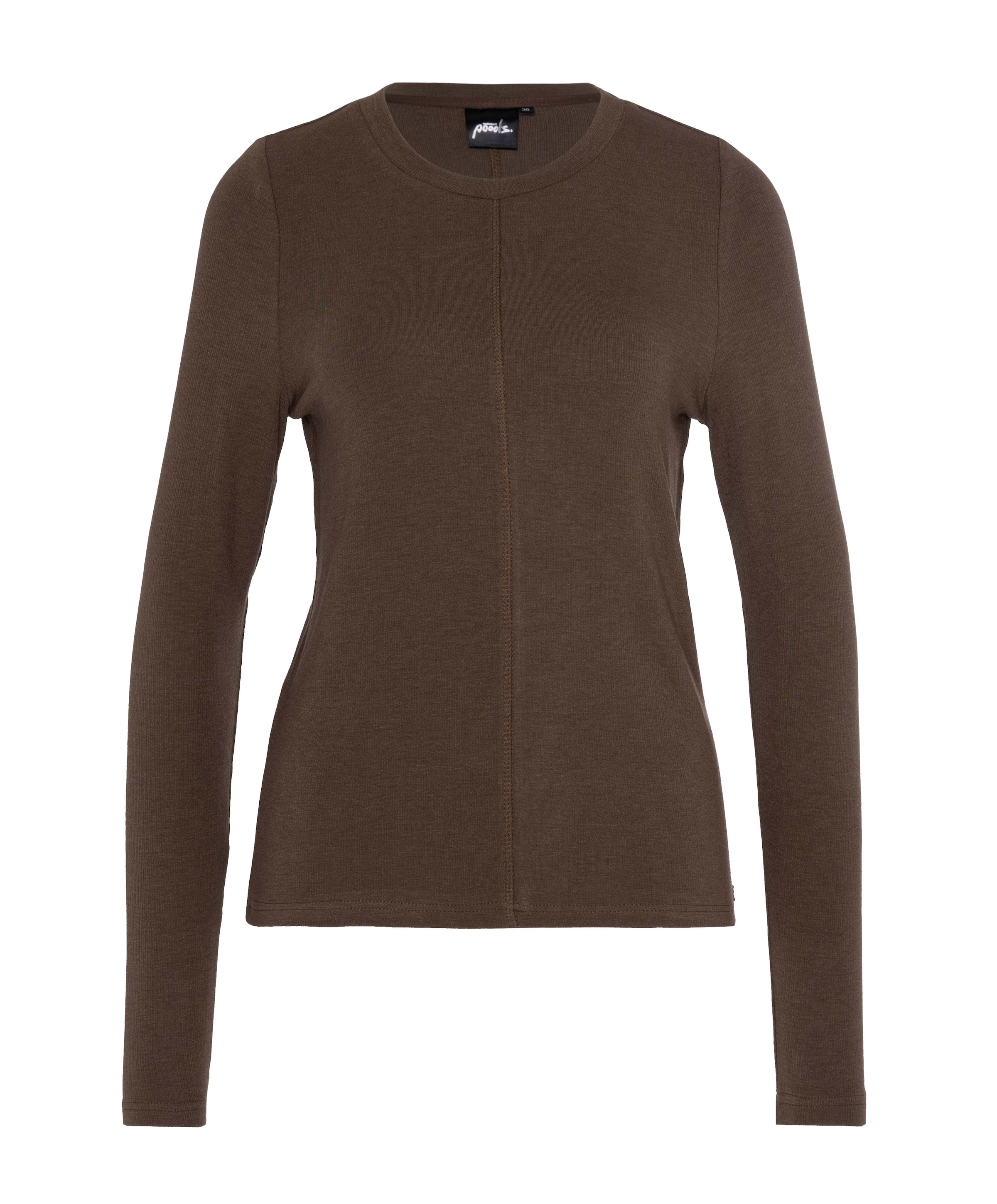 Dames longsleeve bruin