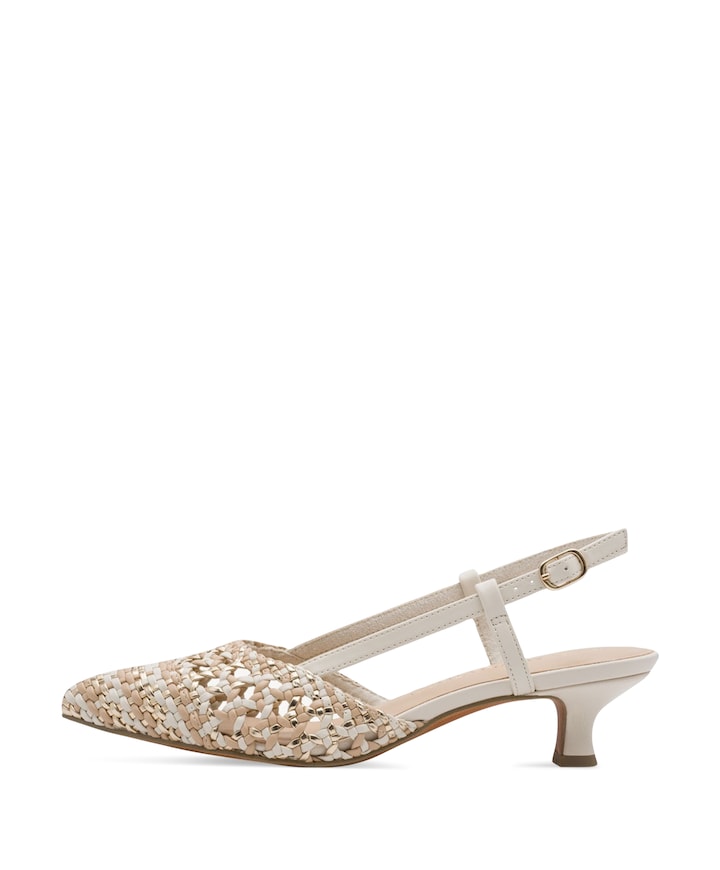 dames slingbacks beige
