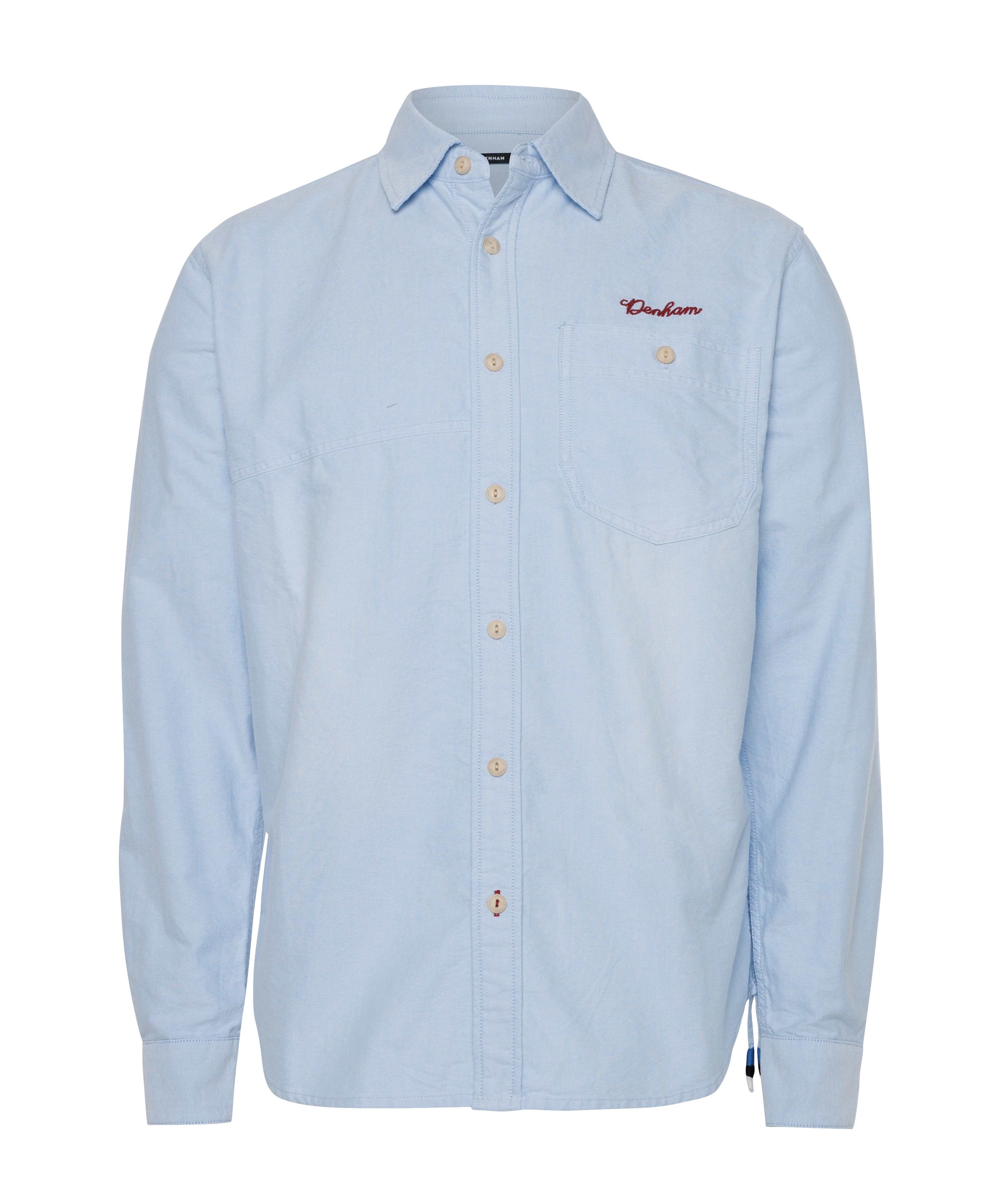 Heren overshirt blauw