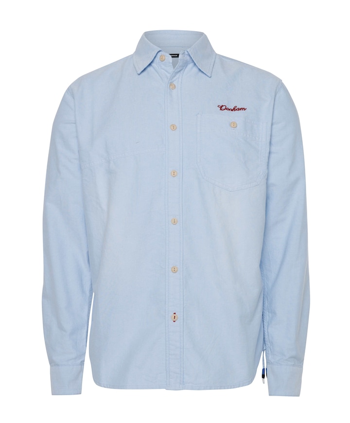 Heren overshirt blauw