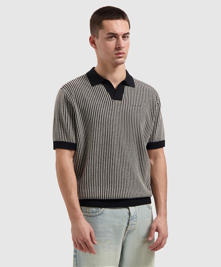 Heren polo zwart