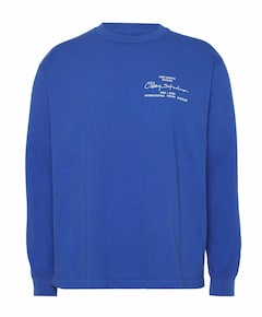 Heren longsleeve blauw