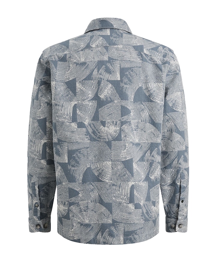 Heren overshirt grijs
