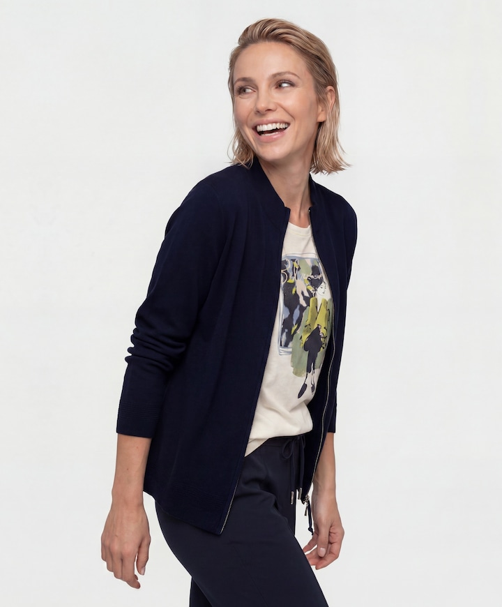 Dames vest blauw
