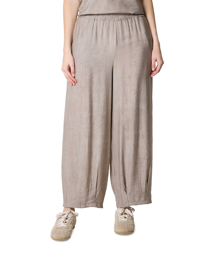 Barrel dames broek beige