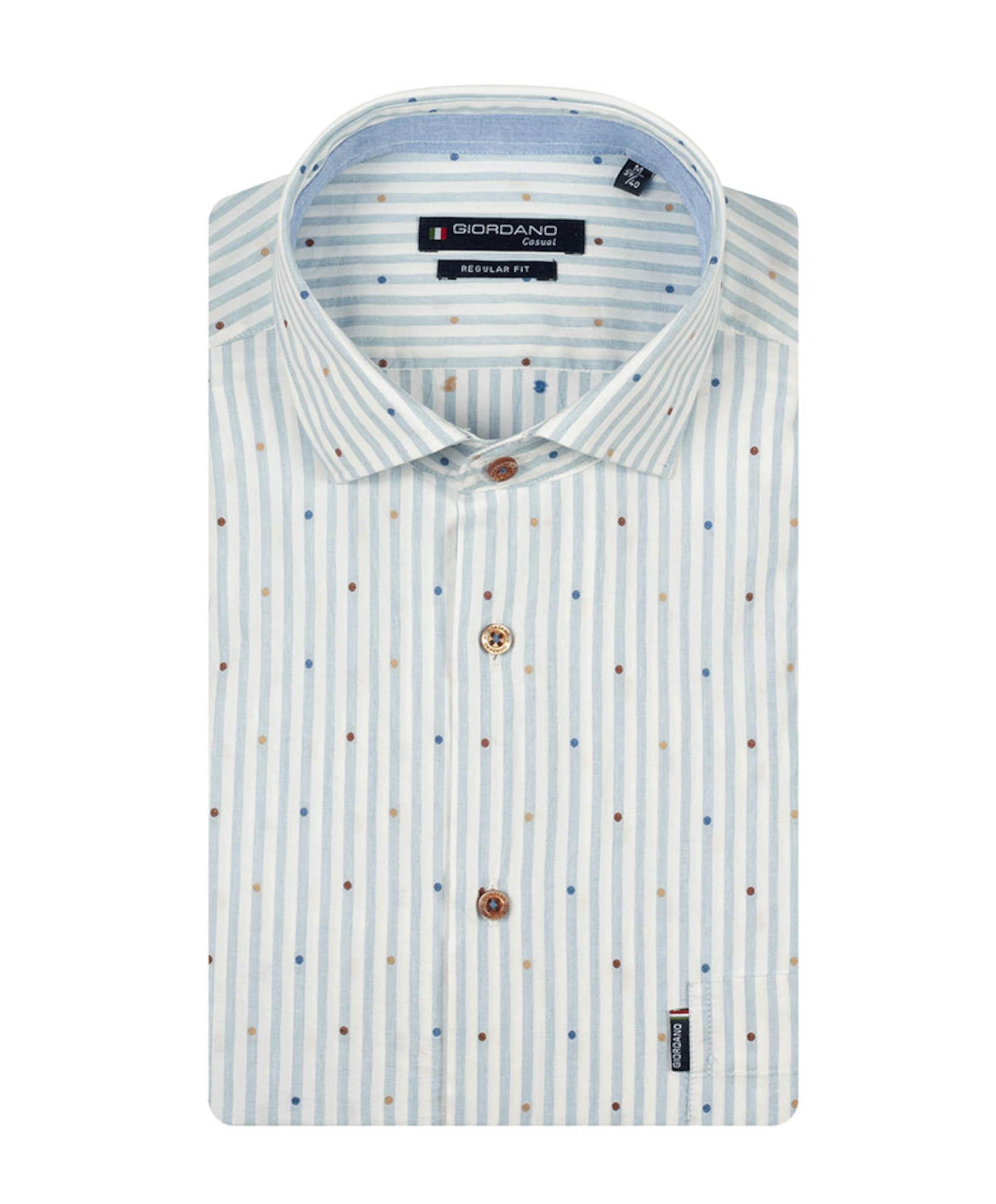 Heren overhemd lange mouw blauw