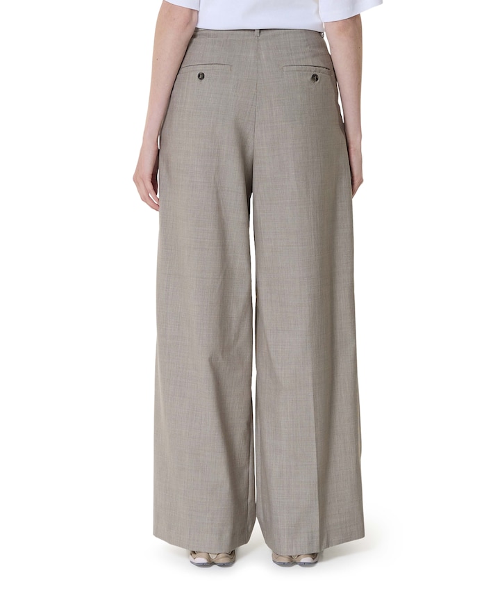 Ovvio Tela Tropical Pura dames pantalon grijs