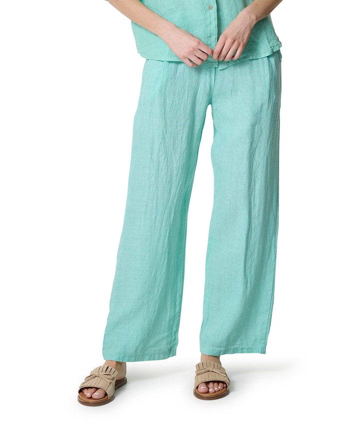 Liva Solid dames broek groen