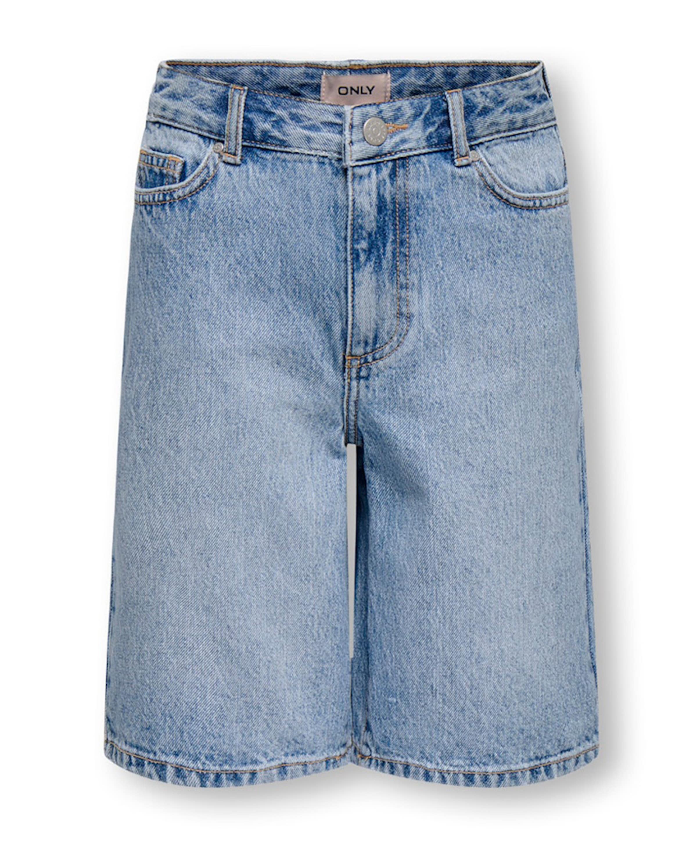 KOGSONNY HW WIDE DNM NOOS meisjes jorts blauw