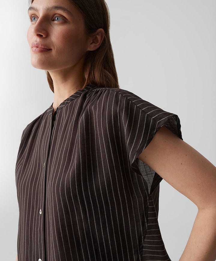 Dames blouse bruin
