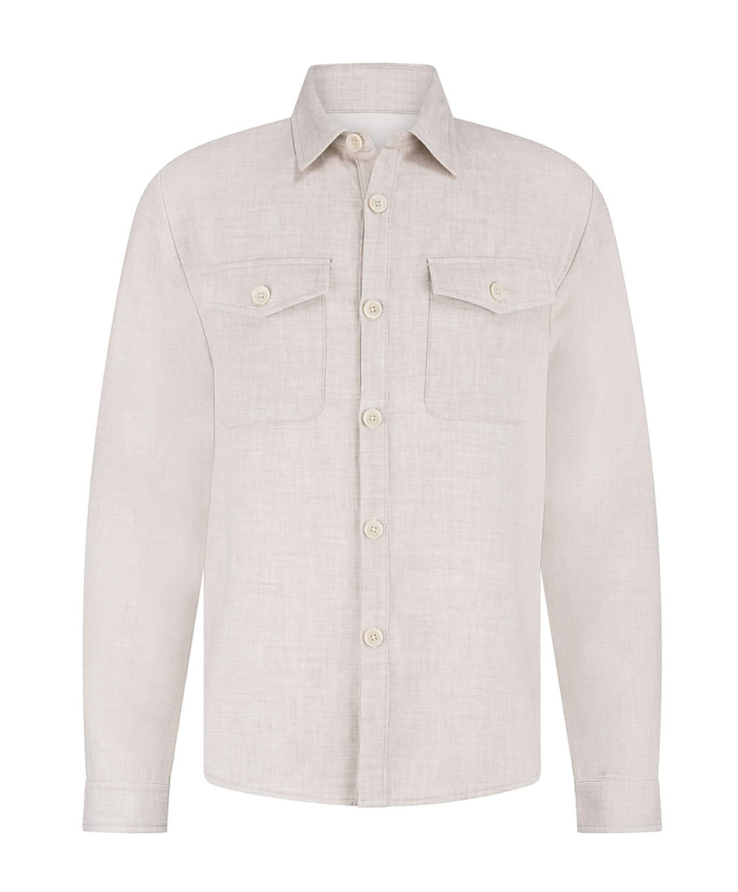 Heren overshirt beige
