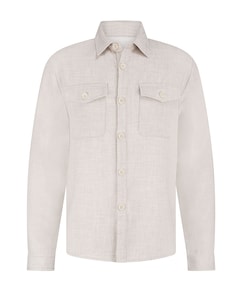 Heren overshirt beige