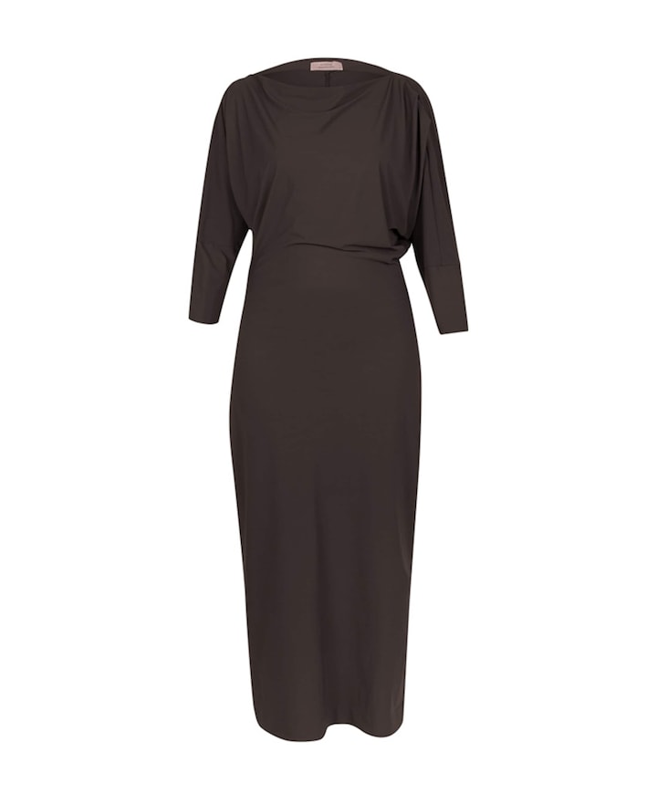 Dames jurk bruin