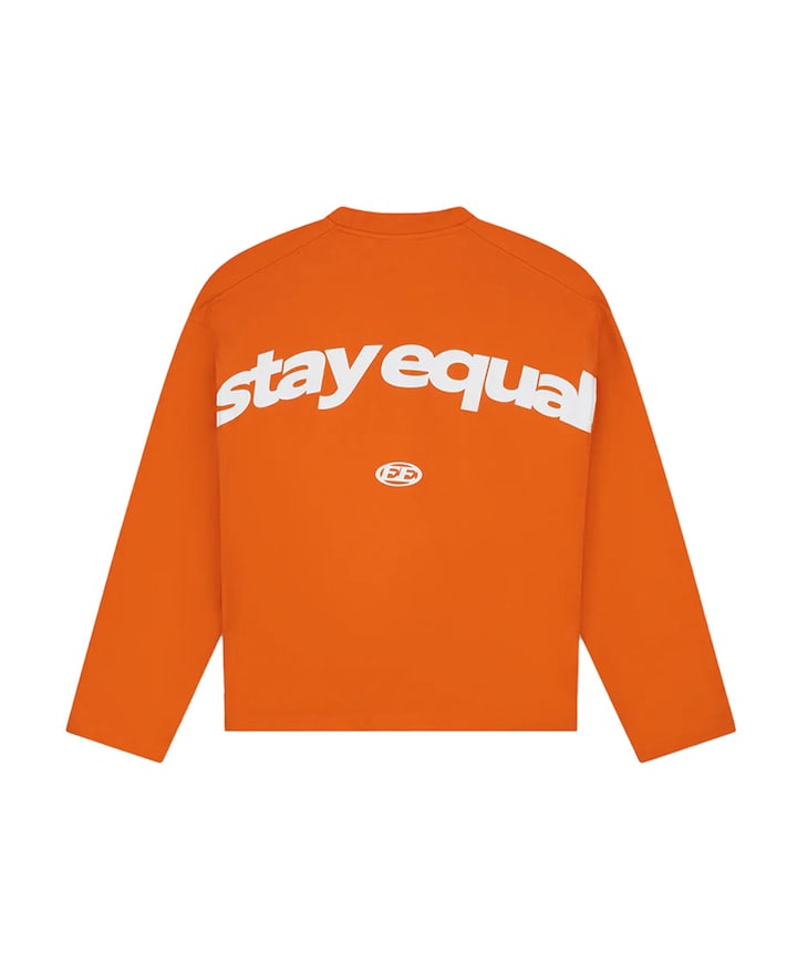 Uniseks longsleeve oranje