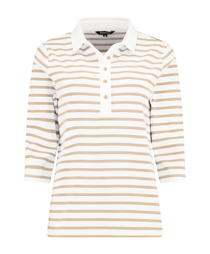 Dames polo beige