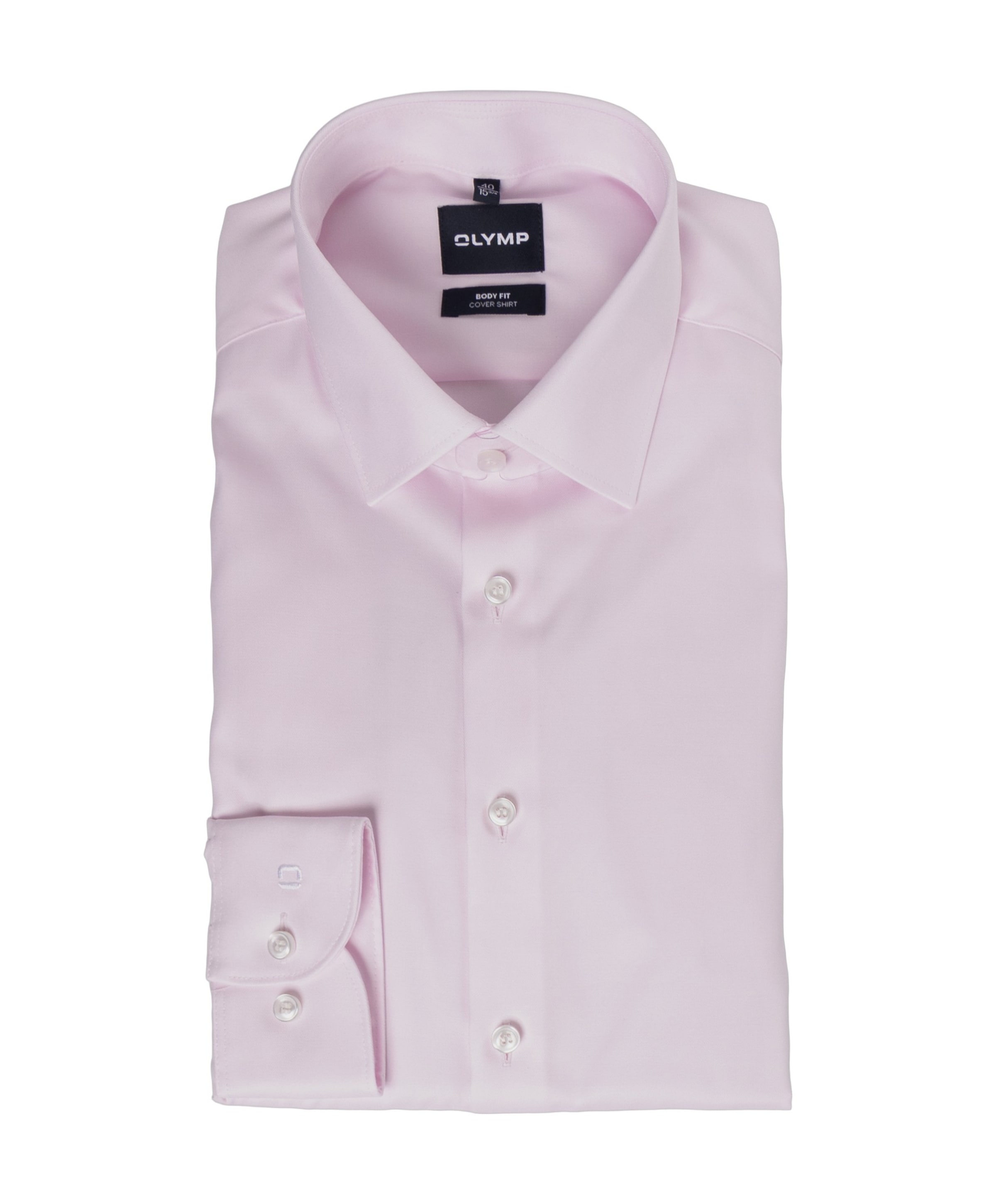 Heren overhemd lange mouw roze