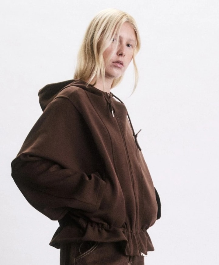 Dames sweater bruin