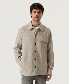 Heren overshirt beige