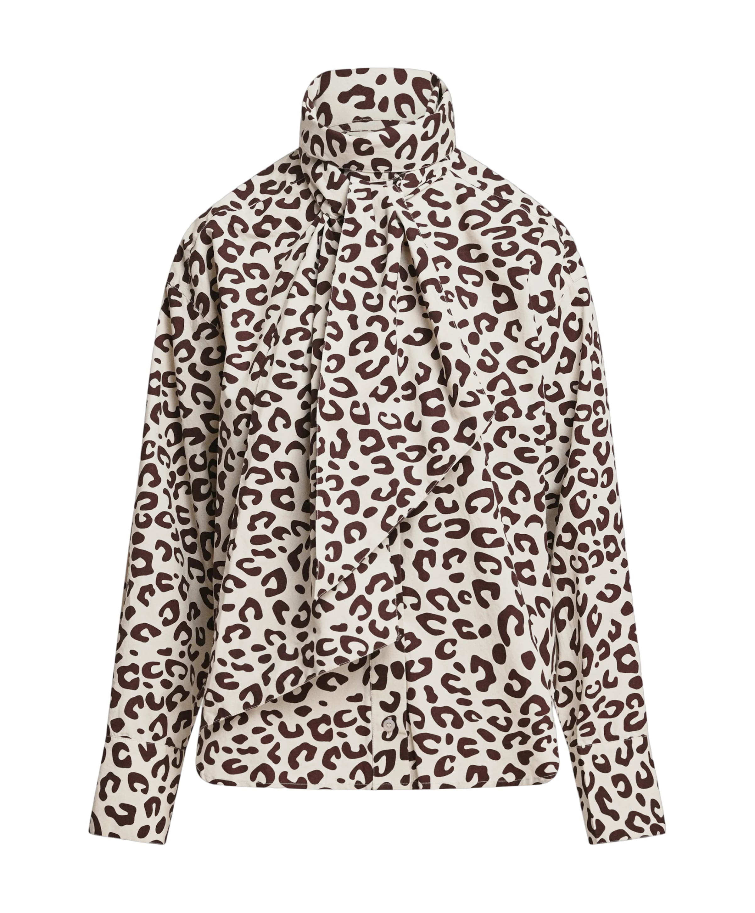 Dames blouse bruin