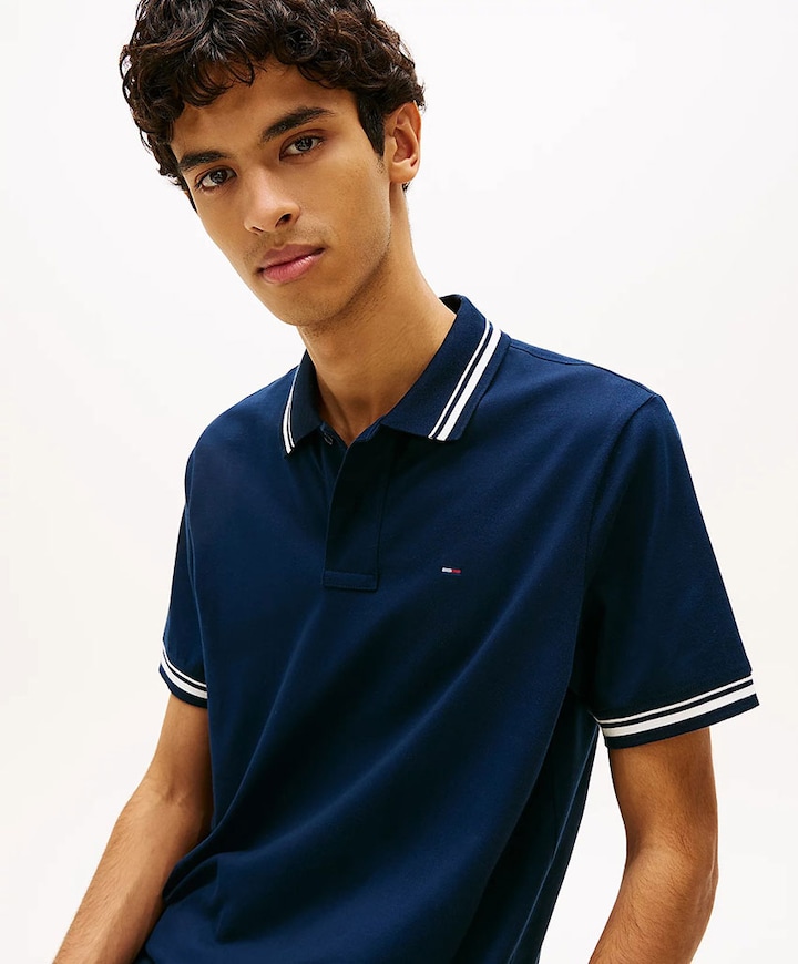 Heren polo blauw