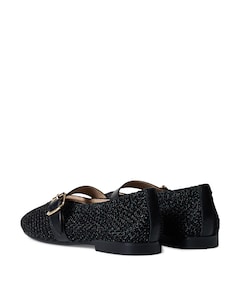 Zelima dames ballerina's zwart