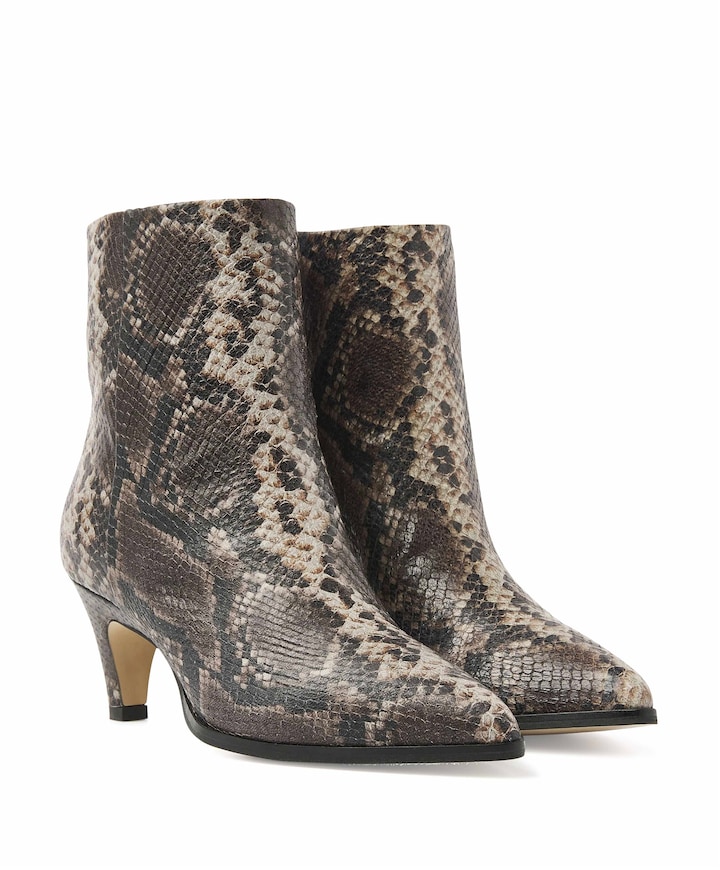 Lina Jackson dames enkellaarzen grijs