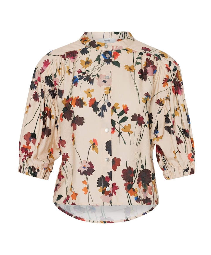 Dames blouse beige