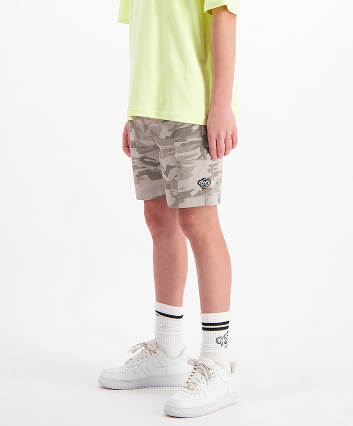 Camo cargo korte broek groen