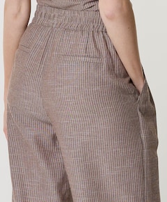 JihoCC Stripe LL Pant dames broek bruin