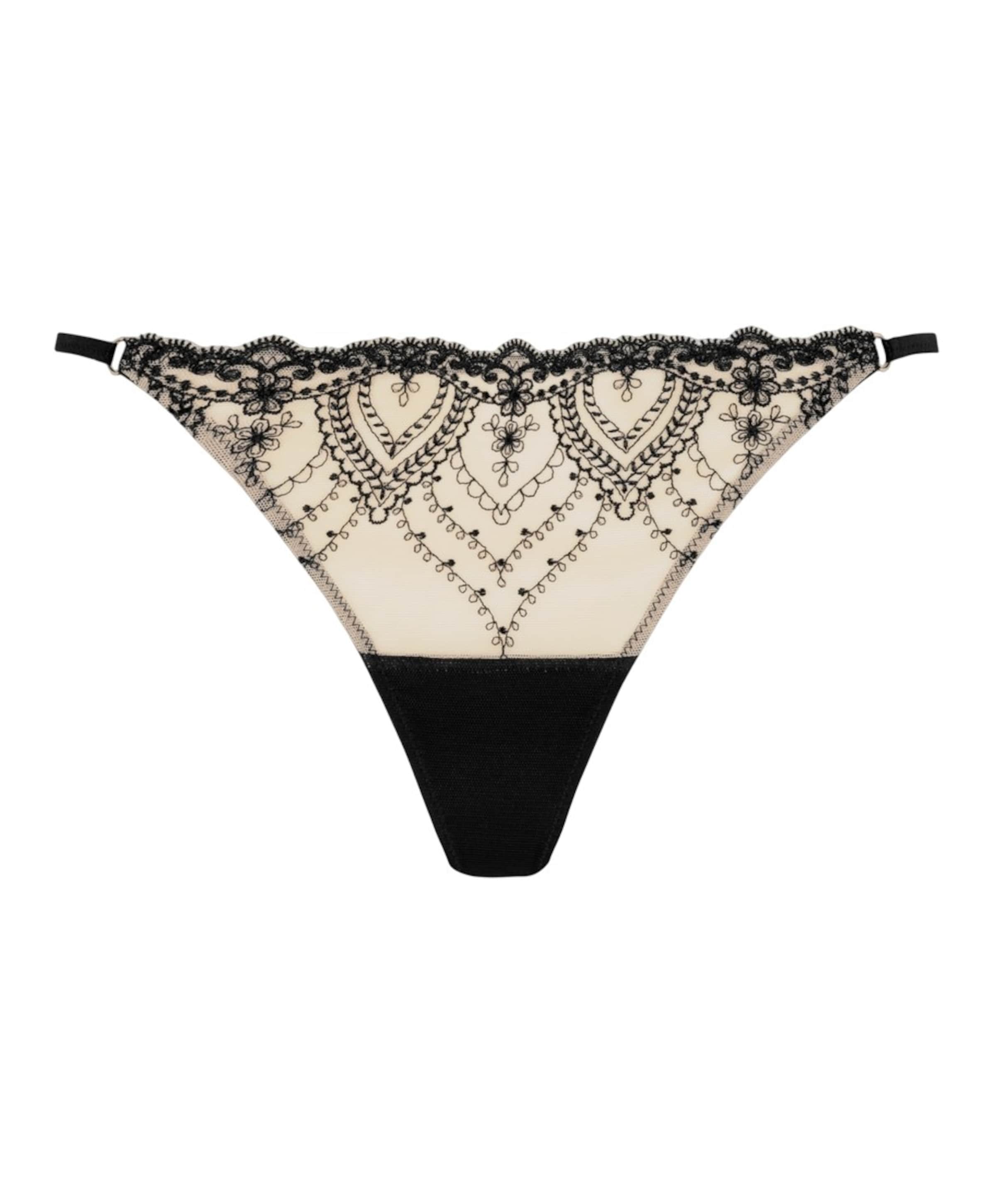 Dames string zwart