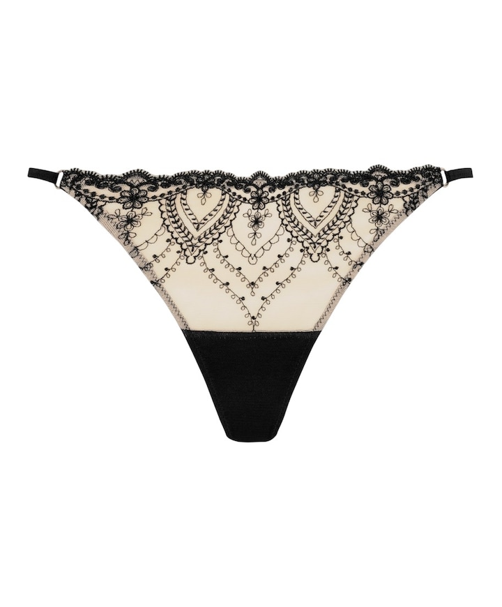 Dames string zwart