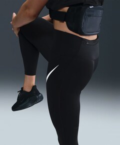Nike Tempo Swoosh Run Women's High- dames tight zwart