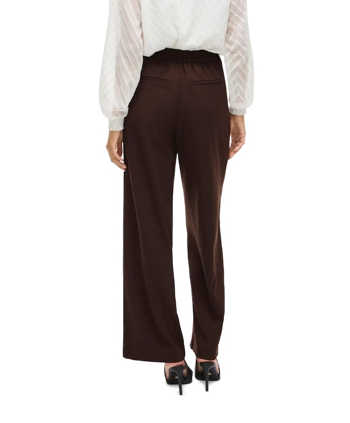 VIVARONE HW WIDE - NOOS dames broek bruin