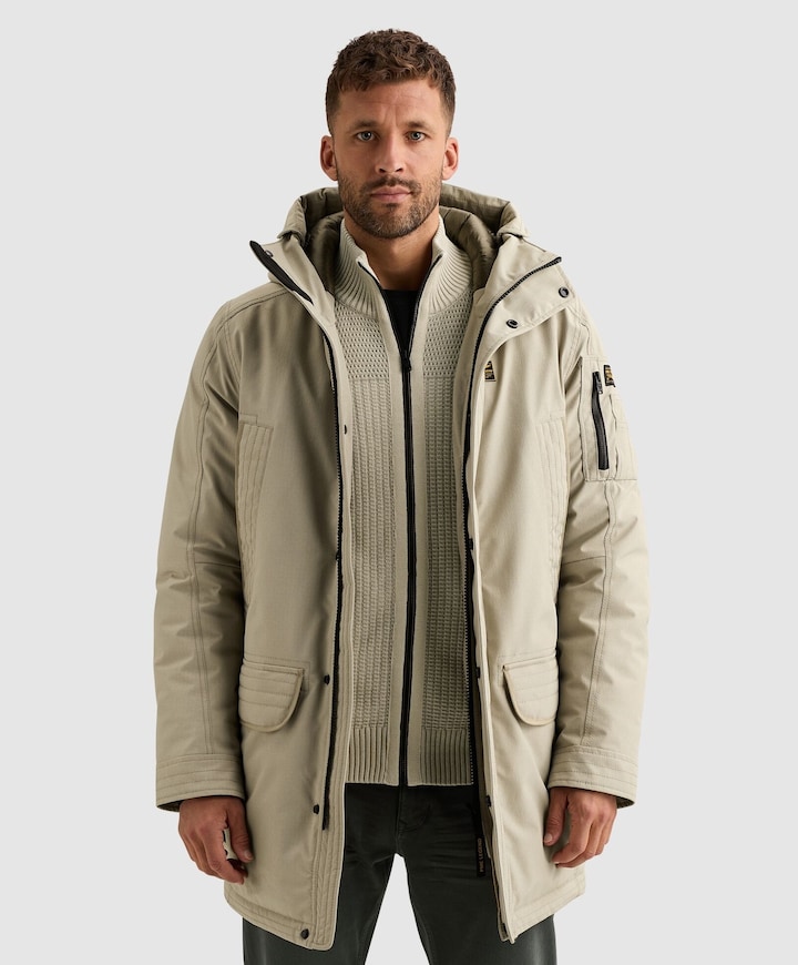 Heren jas beige